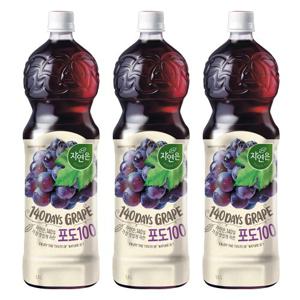 웅진 자연은 포도 1.5L X 4개 과일음료