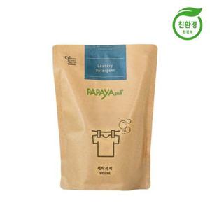 파파야플러스 저탄소 액상세탁세제 파우치 1000ml
