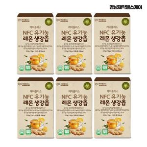 [경남제약헬스케어] 케어플러스 유기농 NFC 레몬생강즙 6박스(15g X 90포) / 100% NFC 착즙액 유기농 스틱