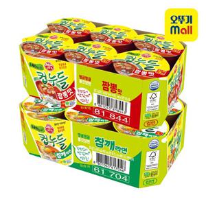 [오뚜기골라담기] 컵누들 12개(참깨라면/짬뽕맛)