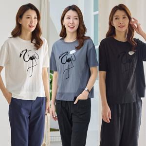 [우일인견] 시원한 인견 데일리룩 소프트 스판 전사티