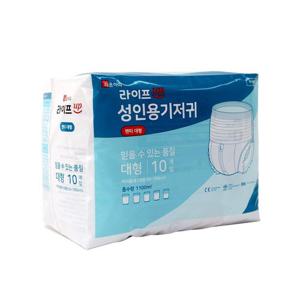 (WCB7A90) 라온아띠 라이프업 성인용기저귀 팬티형 대형 10매
