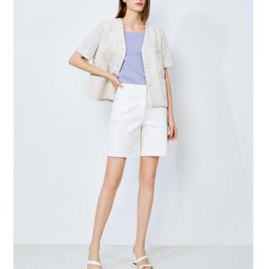 갤러리아_[24여름] S/S 브이넥 트위드 크롭 자켓(WJ1140MM)
