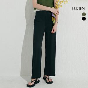 루시앙 새틴 세미와이드 팬츠 2종 택1