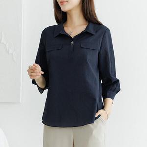 [데드라](~88size)소이실버블라우스 TBE3187_DC