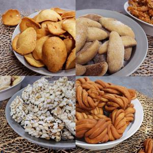 [옛날과자 5봉]바나나과자,옛날꽈배기,똘뱅이,땅콩맛범벅,흰찐쌀강정 1봉씩
