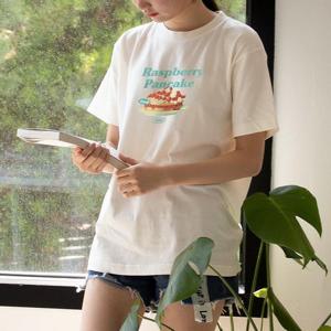 [험블] 여성 오버핏 반팔 17수 롱 빅사이즈 티셔츠