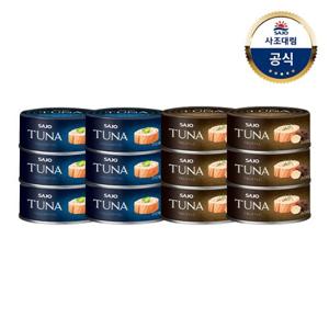 [사조대림] 사조 프리미엄 황다랑어참치 100g 6캔 + 트러플참치 100g 6캔