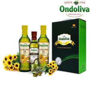 [온돌리바] 유기농 엑스트라버진 올리브유 250ml 1P  해바라기유 500ml 2P세트