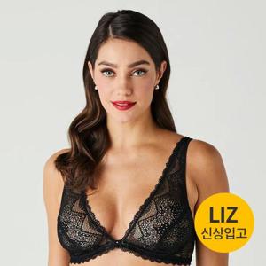[브라이언언디즈][리즈] 러블리 51551 블랙 레이스 와이어 트라이앵글 홑겹 브라+니플패드