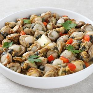 손질된 자숙 가리비살2kg + 초장40g 4팩