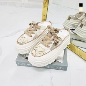 슈담 5706 넬슨 레이스 통굽 블로퍼_7.5cm