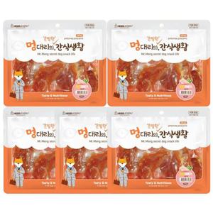 애견 간식 멍대리 젤리꽈배기 300g 5P 강아지 육포