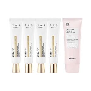쟈스 엑토인 맨얼굴 크림 30ml x4 + 아트델리 선크림 50ml