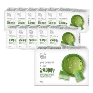 자연미인 알로에비누 90g x 12개
