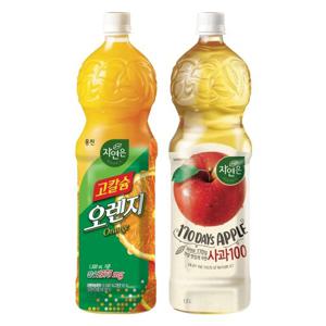웅진 고칼슘오렌지 1.5L x 2개 + 자연은 사과 1.5L x 2개 (총4개)