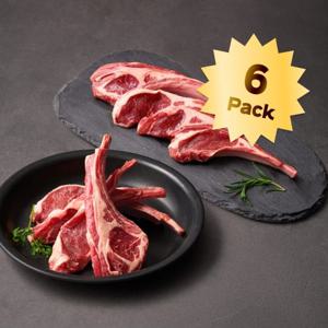 [고메프리미엄] 잡내없는 어린양 양갈비 프렌치랙 6팩 세트(호주산프렌치랙250g*6팩+시즈닝3종+소스)
