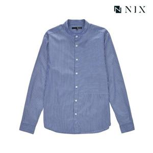 [닉스][닉스]남성 블록 스트라이프 헨리넥 셔츠_FNLFCSS104M