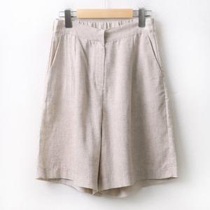 뒷밴딩린넨반바지 MOA096M007 빅사이즈