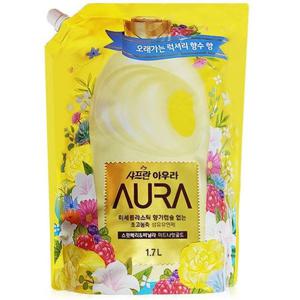 샤프란 아우라 1.7L 리필 미드나잇골드 섬유유연제[WA8AB77]