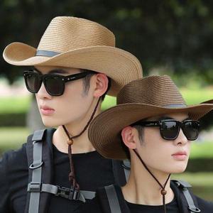 [다잇템]남자 카우보이 라탄 포인트 밀짚 3컬러 모자