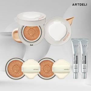[본사]아트델리 세라믹 글로우 커버 쿠션 본품 2개+리필 2개+토닝샷크림(40ml) 2개