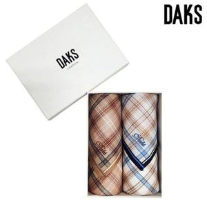 갤러리아_[닥스] 손수건 2매 세트 (D) 182번 (케이스,쇼핑백 포함)