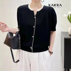 KARRA 미니큐빅버튼니트_A4M0363