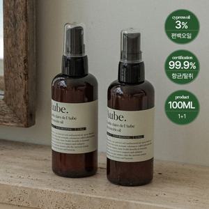 ★장난감 침구 세정 탈취★(1+1)오브 피톤치드 편백오일수 스프레이 100ML 총2P / 휴대용 차량용 탈취제