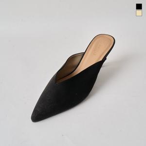 미르바네스슈즈 239 브이컷 스웨이드 뮬_6cm