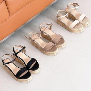 샌들 슬리퍼 쪼리 샌달 여성 남성 아동 바캉스 휴가 여름 심플 웨지 스트랩 7cm SM7100