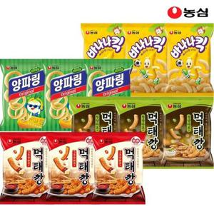 갤러리아_농심 먹태깡 고추장마요맛 3봉+먹태깡 3봉+양파링3봉+바나나킥