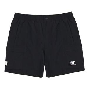 뉴발란스 포켓 우븐 4.5부 공용 러닝 반바지 블랙 NBNVD32763-19