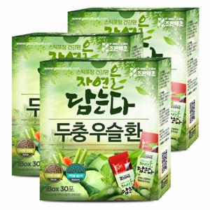 조은약초 프리미엄 두충우슬환 스틱 3g x 30포 x 3박스 (총 270g)