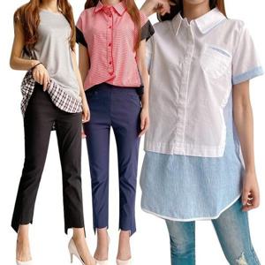 [르찌나]블라우스 3종 롱 루즈핏 셔츠 박시 패턴 쉬폰 린넨 블라우스