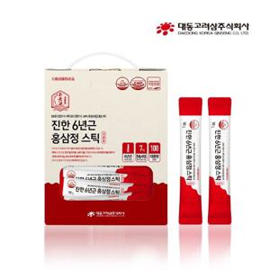 [본사_대동고려삼] [100일분] 진한 6년근 홍삼정 스틱(R)(10ml x 100포)/건강기능식품