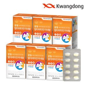 [광동] 멀티비타민 미네랄 6박스(박스당 500mg x 60정) / 12개월분