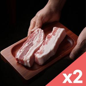 [산지직송] 강원도 1등급 국내산 돼지고기 통삼겹살 500gx2팩 (1kg/두께5-6cm)