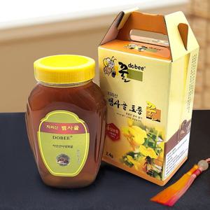 [지리산뱀사골] 자연산 야생화꿀 2.4kg (병/선물용박스)
