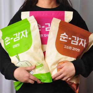 순 감자과자 양파맛 150gX3봉/국내생산/비건스낵/간식과자