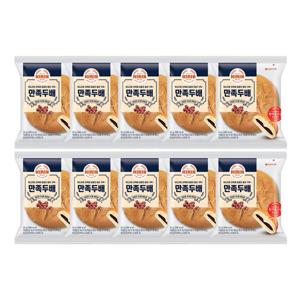 롯데 기린 빵 만족두배 팥빵 95g X10개
