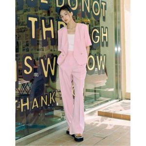 갤러리아_(24 S/S ) (SET-아우터) 브이넥 폴리 원버튼 반팔자켓 AQ2WJ561