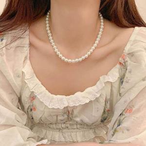 [HYIK14RQ_4B]승무원목걸이 레이어드 진주목걸이 고퀄마감