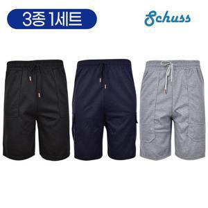 3장1세트! [Schuss] 여름남성 쿨데일리 반바지 하프팬츠