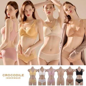 [크로커다일 언더웨어][크로커다일] 올오버 에어리핏 초경량 감탄브라+팬티 2종세트 택1