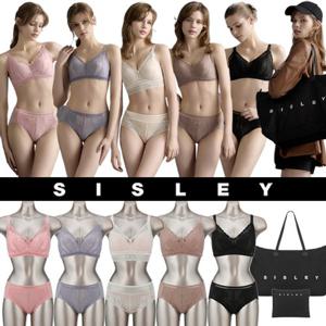 [앱10%할인][시슬리(SISLEY)]레이스 브라렛 &팬티 5세트+ 트레블백1종
