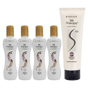 [실크테라피]실크테라피 3D 볼류 마이징 헤어 에센스 150ml 4개+트리트먼트 250ml