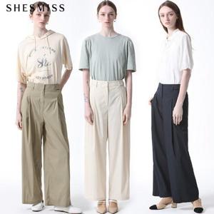 [쉬즈미스][쉬즈미스(SHESMISS)] 원턱 와이드 팬츠 (택가격 198000원)
