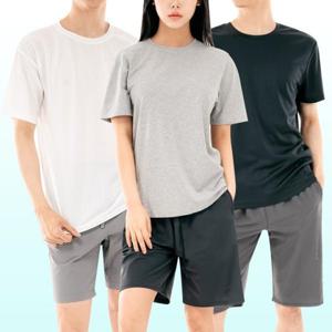 [이삐다]여름 남녀공용 데일리룩 린넨/순면/냉감 반팔티셔츠