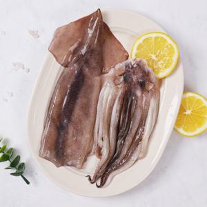 [강영수산]자연산 손질오징어 통오징어 2미(270g) x 3팩 (6마리)